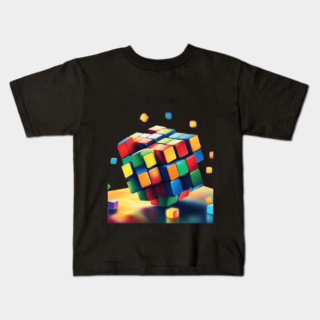 rubiks cube Kids T-Shirt by Grafik2